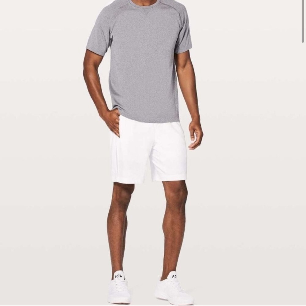 Lululemon Pace Breaker Lined Short 9" White Men XL Athletic